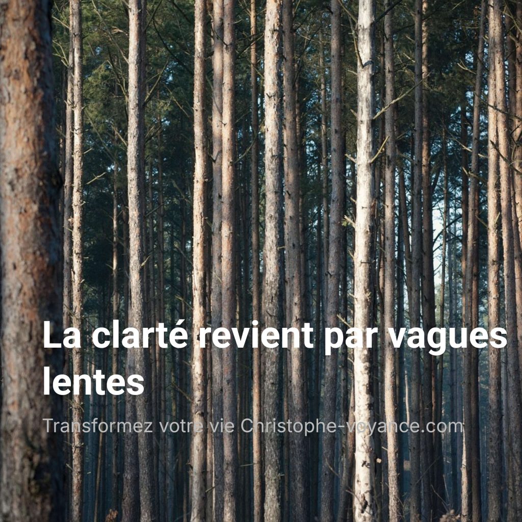 La clarté revient par vagues lentes